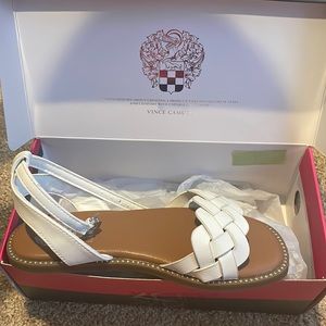 Brand New Vince Camuto white girls sandals Size 2
